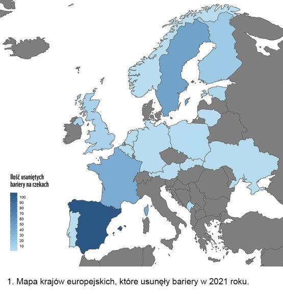 Mapa usunietych barier w Europie